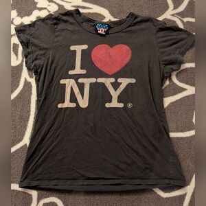 Vintage Junk Food I Love New York Grey Women's Shirt